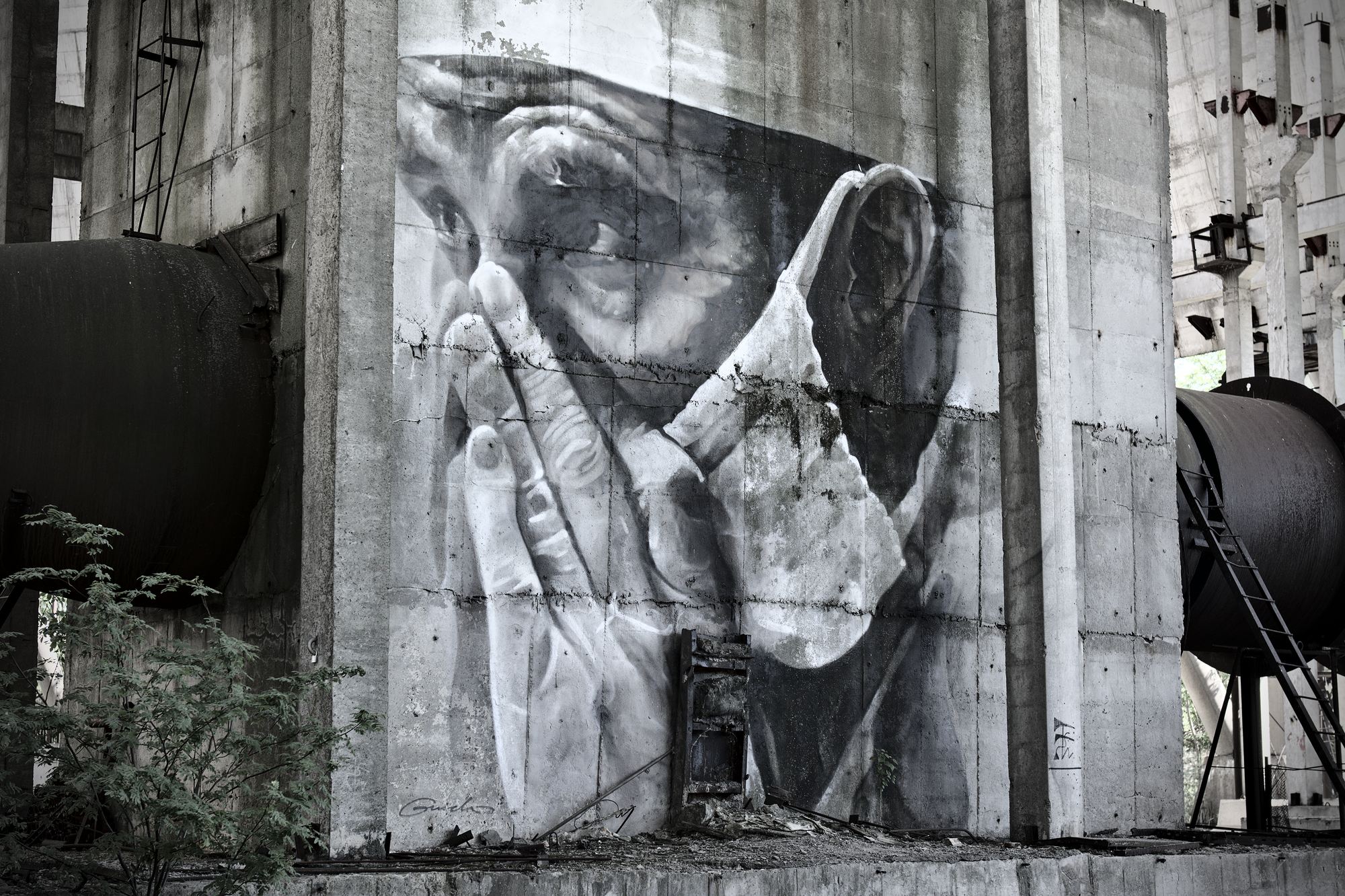 Граффити в городе-призраке Припять